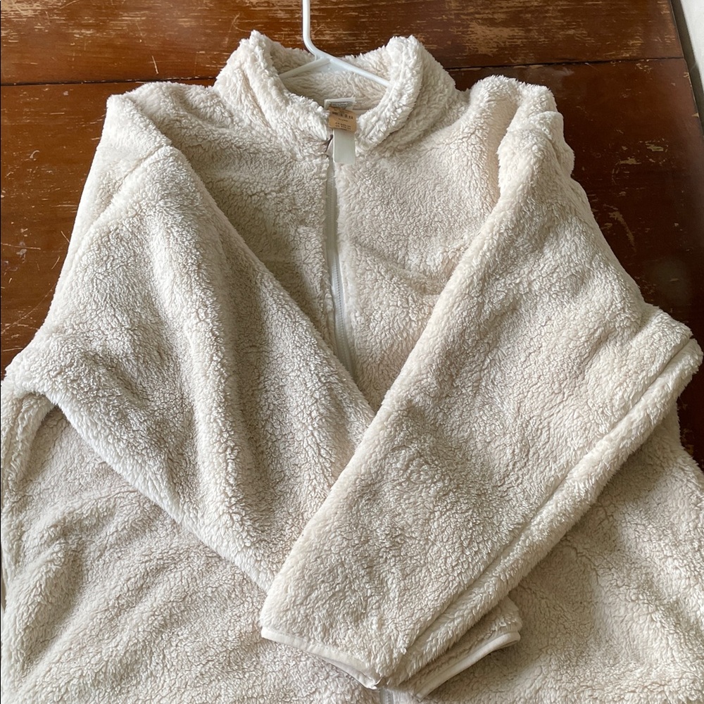 PINK Victoria's Secret Cream Fleece Jacket